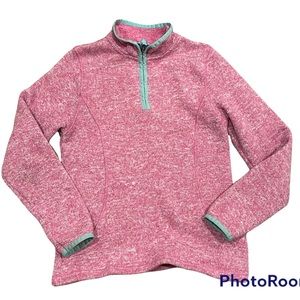 Lands End pullover sweatshirt half zip size medium 10-12 Preowned casual winter